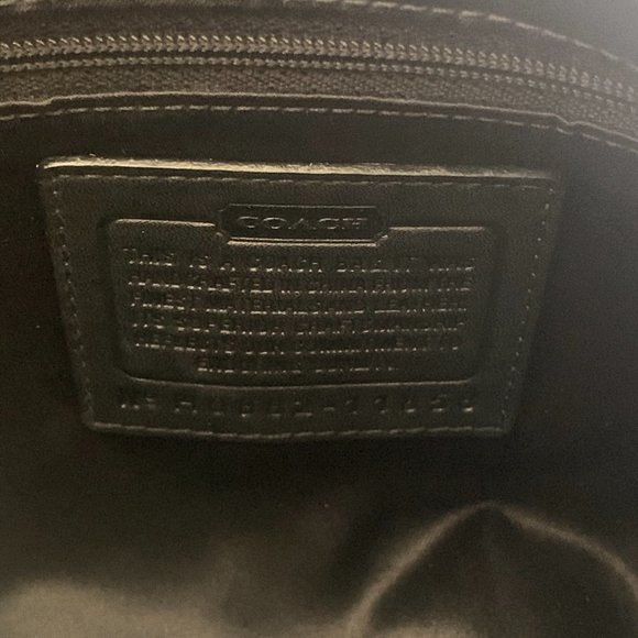 Coach black hobo handbag - canvas, leather, braid - Picture 6 of 6